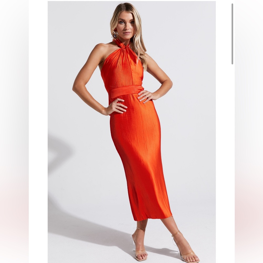 Marlette Midi Dress - Orange